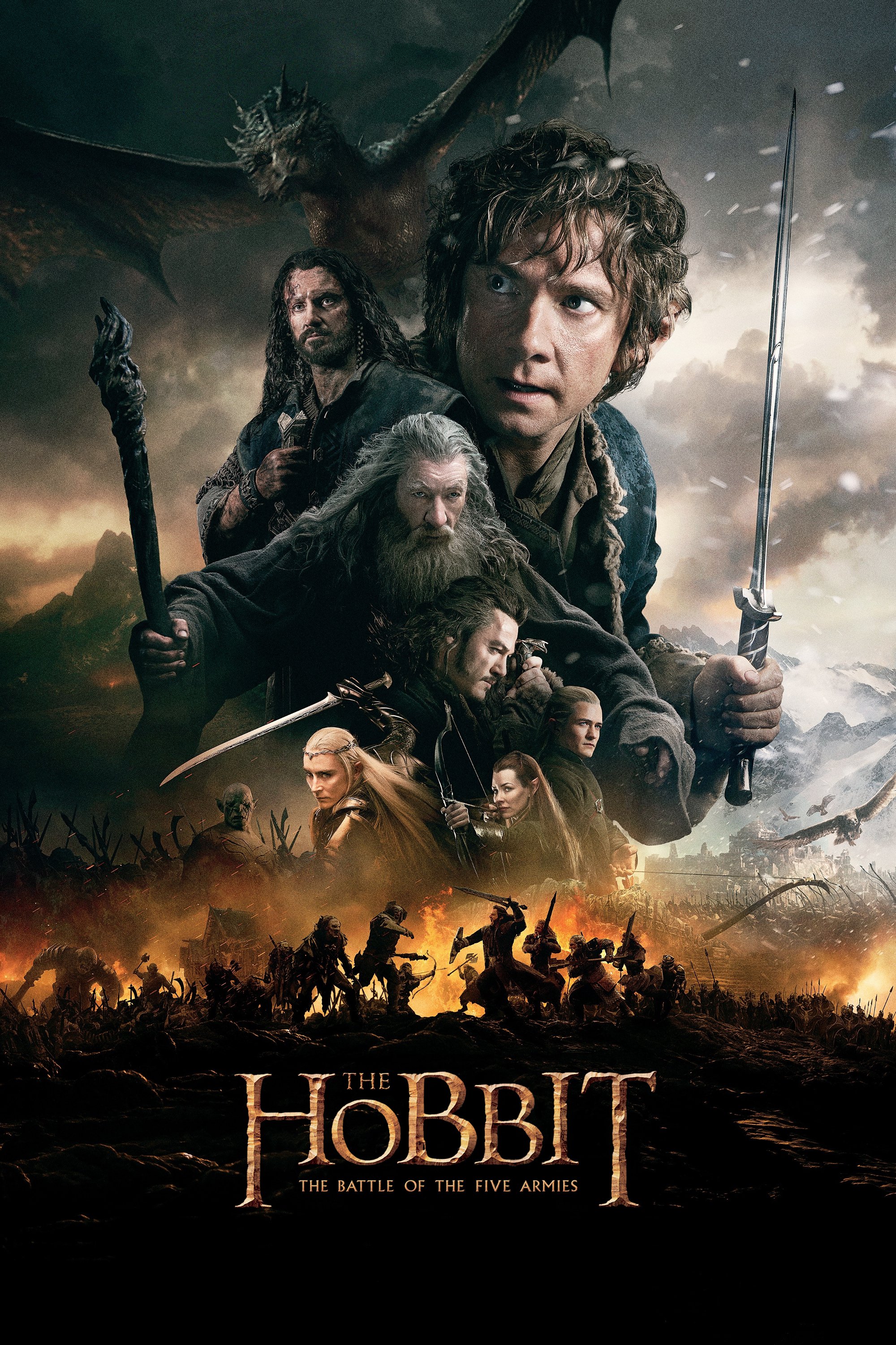 Poster for the movie "The Hobbit: The Battle of the Five Armies"